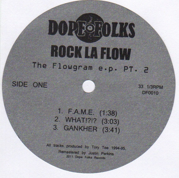 ROCK LA FLOW - The Flowgram Pt.2 [Vinyl Record / LP]-Dope Folks-Dig Around Records