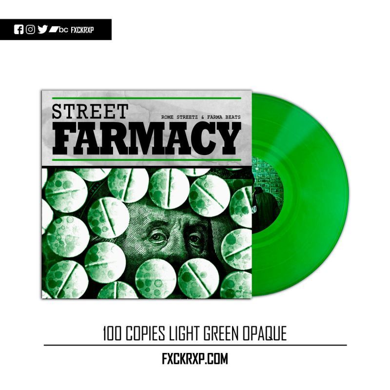 ROME STREETZ & FARMA BEATS - Street Farmacy [Green] [Vinyl Record / LP]-FXCK RXP-Dig Around Records
