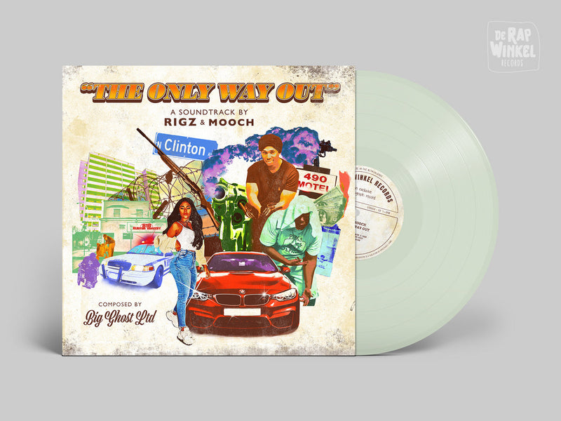 Rigz & Mooch - The Only Way Out (Composed by Big Ghost LTD) [Sea Foam Green Edition] [Vinyl Record / LP]-de Rap Winkel Records-Dig Around Records