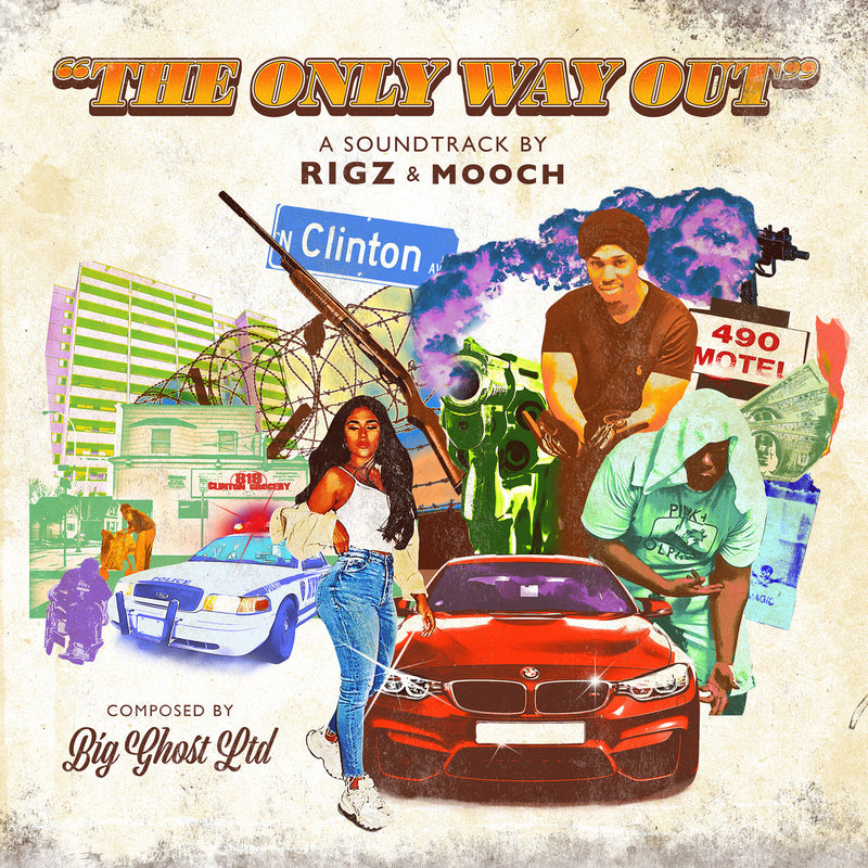 Rigz & Mooch - The Only Way Out (Composed by Big Ghost LTD) [Sea Foam Green Edition] [Vinyl Record / LP]-de Rap Winkel Records-Dig Around Records