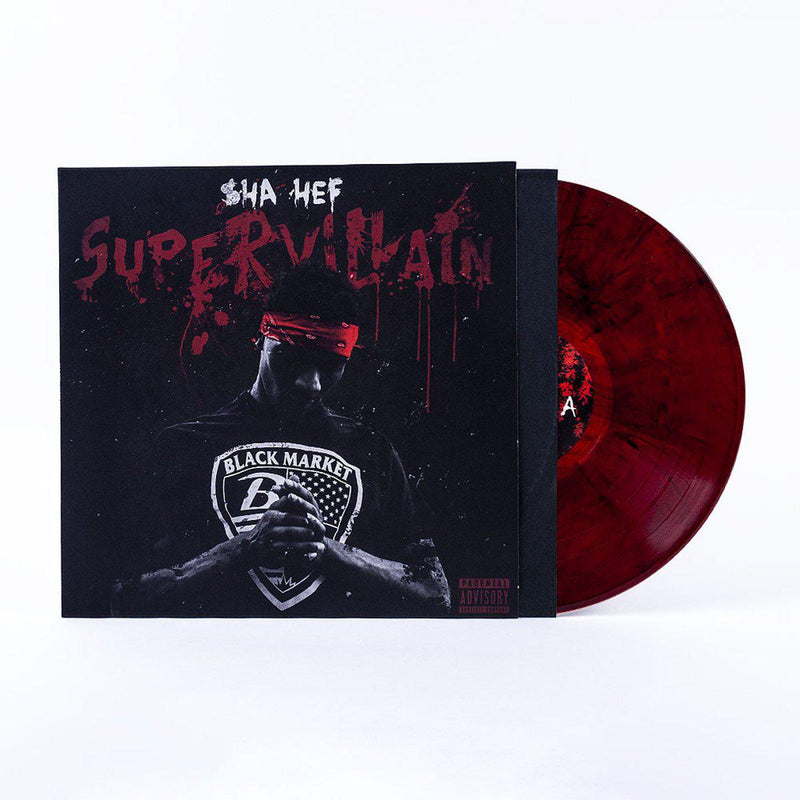 SHA HEF - Super Villain [Red Opaque & Black Marbled] [Vinyl Record / LP]-FXCK RXP-Dig Around Records