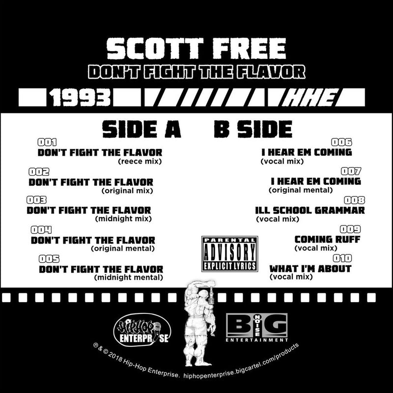 Scott Free - Don't Fight the Flavor [Black] [Vinyl Record / LP]-HIP-HOP ENTERPRISE-Dig Around Records