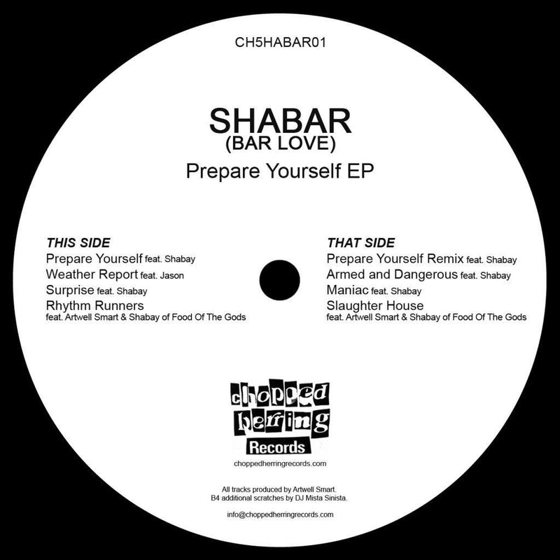 Shabar - Prepare Yourself [Black] [Vinyl Record / 12"]-Chopped Herring Records-Dig Around Records