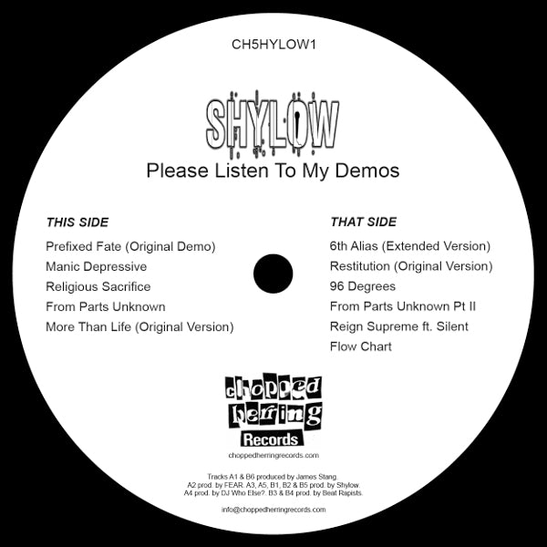 Shylow - Please Listen To My Demos [Vinyl Record / LP]-Chopped Herring Records-Dig Around Records