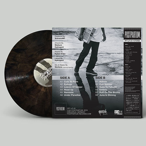 SicknessMP - Namaste [Marbled] [Vinyl Record / LP + Download Code + Sticker + Obi Strip]-POSTPARTUM. RECORDS-Dig Around Records