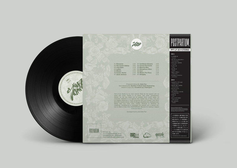 Skillz Flav' - Mamma Mia! [Black] [Vinyl Record / LP + Sticker + Download Code + Obi Strip]-POSTPARTUM. RECORDS-Dig Around Records