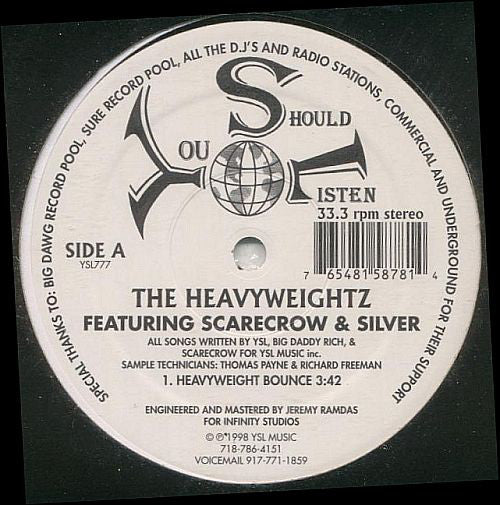 The Heavyweightz - Heavyweight Bounce [Vinyl Record / 12"]