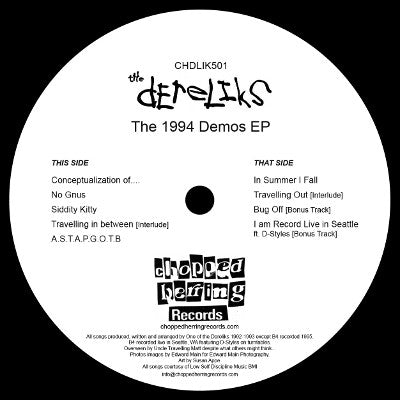 The Dereliks - The 1994 Demos [Black] [Vinyl Record / 12"]-Chopped Herring Records-Dig Around Records