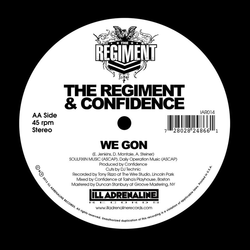 The Regiment & Confidence - Yours And Mine / We Gon [Transparent Green] [Vinyl Record / 7"]-ILL ADRENALINE RECORDS-Dig Around Records