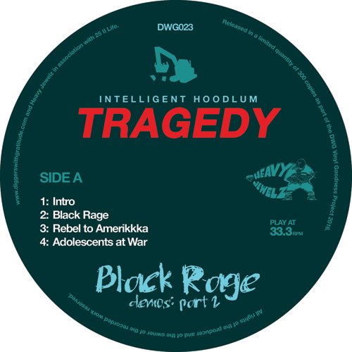 Tragedy - Black Rage Demos Vol 2 [Black] [Vinyl Record / 12"]-Diggers With Gratitude-Dig Around Records