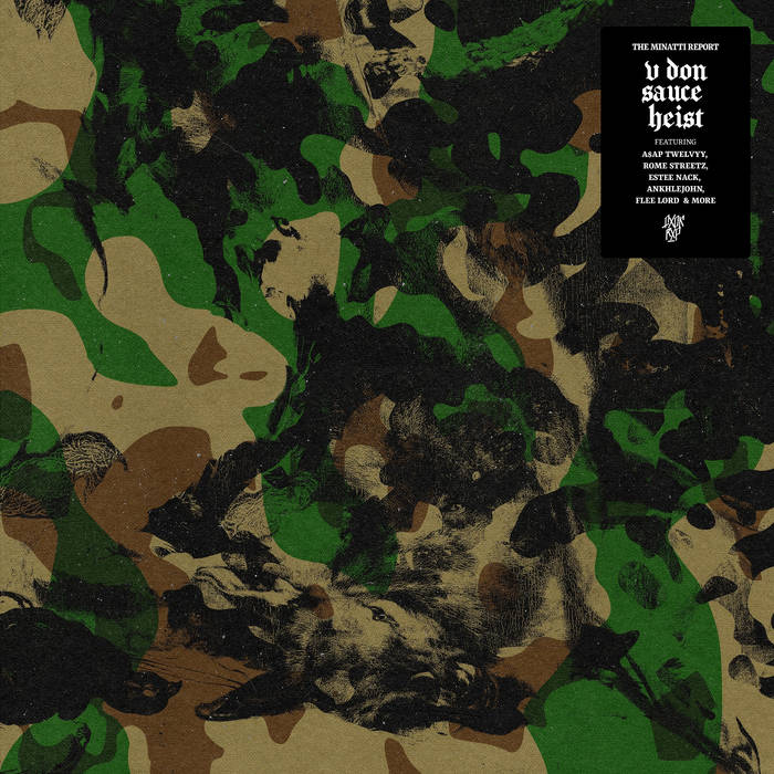 V DON x SAUCE HEIST - The Minatti Report [BLACK IS BEAUTIFUL Edition] [Aping Bath Cover] [Vinyl Record / LP]