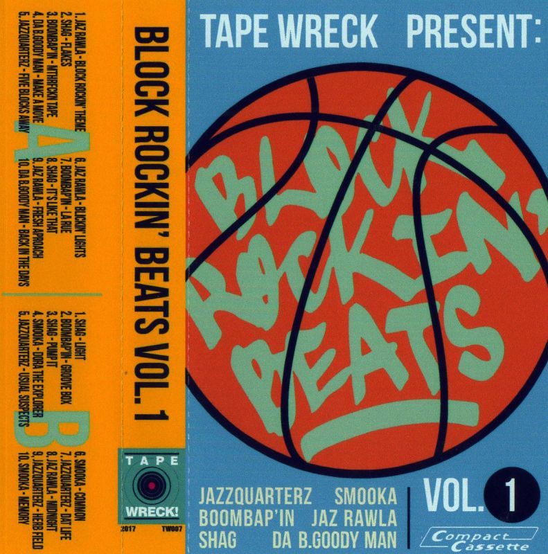 Various - Block Rockin' Beats Vol.1 【Cassette Tape】-TAPE WRECK!-Dig Around Records