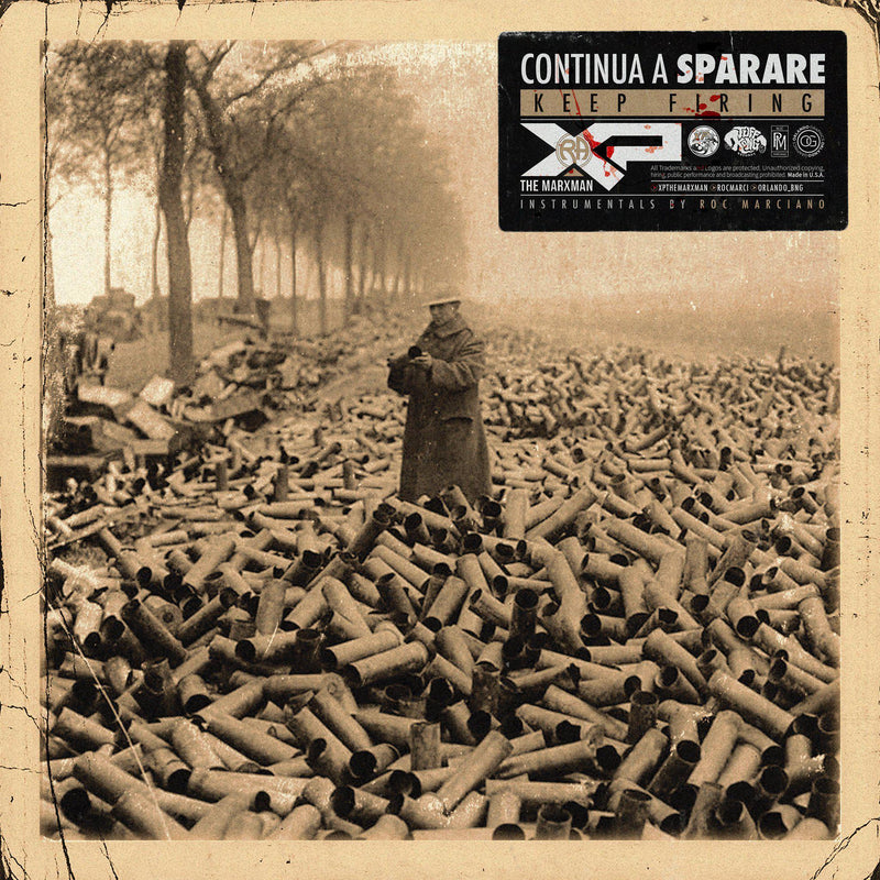XP THE MARXMAN x ROC MARCIANO - Continua a Sparare (Keep Firing) [CD + Sticker]-Mijo Music-Dig Around Records