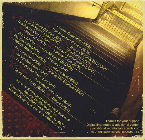 Y Society - Travel At Your Own Pace (Instrumentals) 【CD】-REDEFINITION RECORDS (REDEF RECORDS)-Dig Around Records