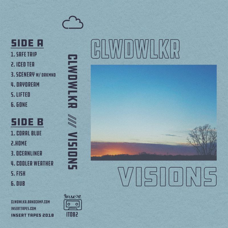 clwdwlkr - Visions [Cassette Tape]-INSERT TAPES-Dig Around Records