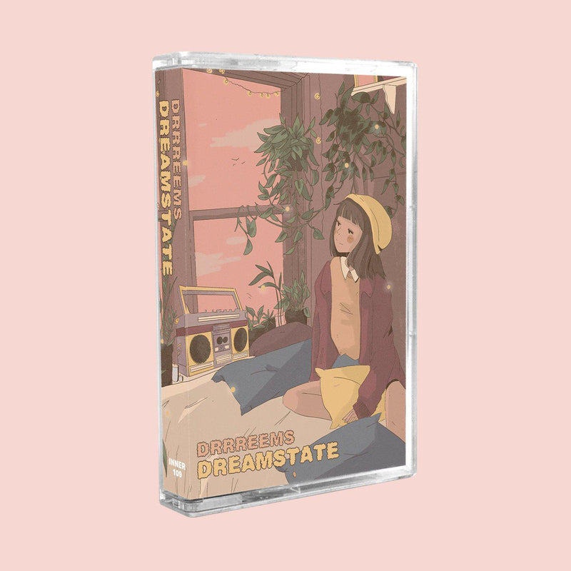 drrreems - dreamstate [Pink] [Cassette Tape + Sticker]-INNER OCEAN RECORDS-Dig Around Records
